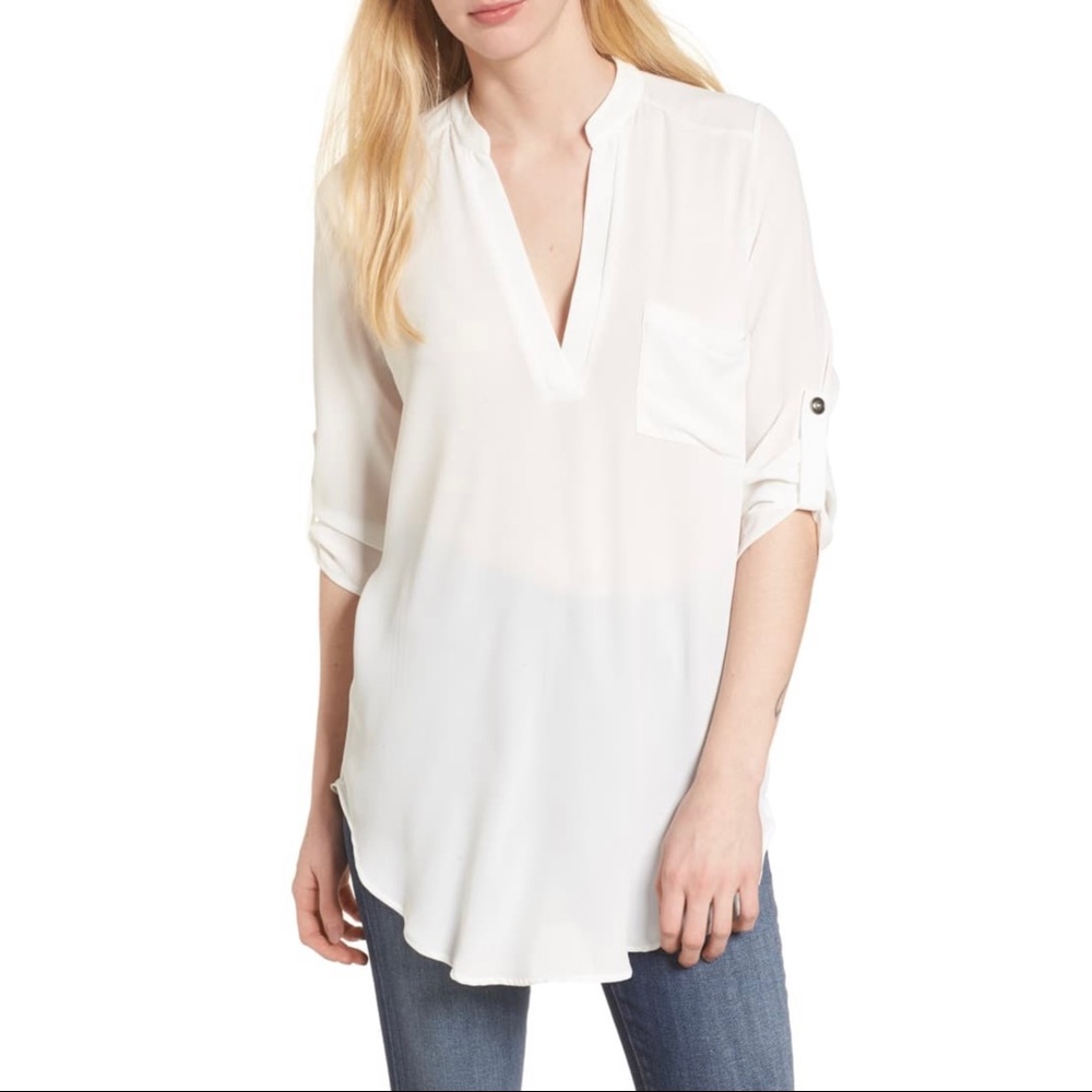 NWOT Lush Roll Sleeve Tunic